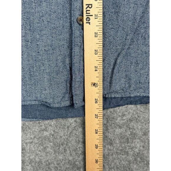 Roark Revival Shirt Men's Medium Color Block Stripe Short Sleeve Button Up - Picture 7 of 7